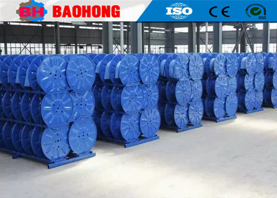 เครื่องม้วนสายเหล็กลูกฟูก Bobbin Stranding Machine สำหรับท่อ Single Layer
