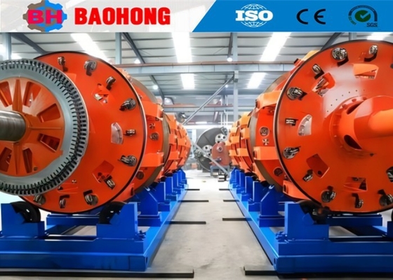 เครื่องหุ้มสายไฟลวดตาข่ายเหล็ก PLC ควบคุมเส้นผ่านศูนย์กลางล้อลาก 2000 มม