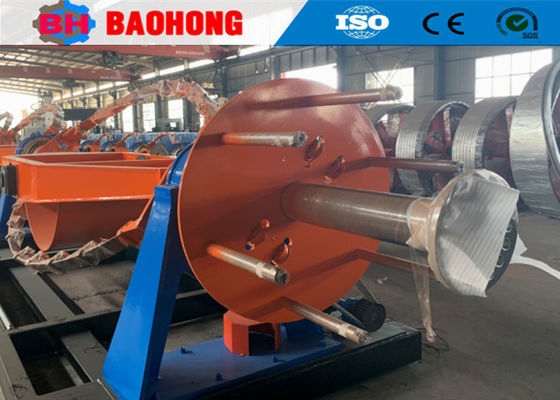 การควบคุมสายไฟฟ้าข้ามเครื่องพันเกลียวด้วยกว้านขนาด 1400 มม.