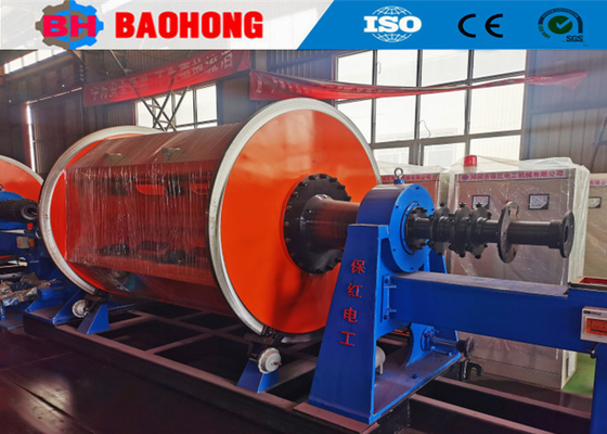 เครื่องพันสายไฟแบบแข็งอลูมิเนียมเครื่องทำสายเคเบิลความเร็วสูง