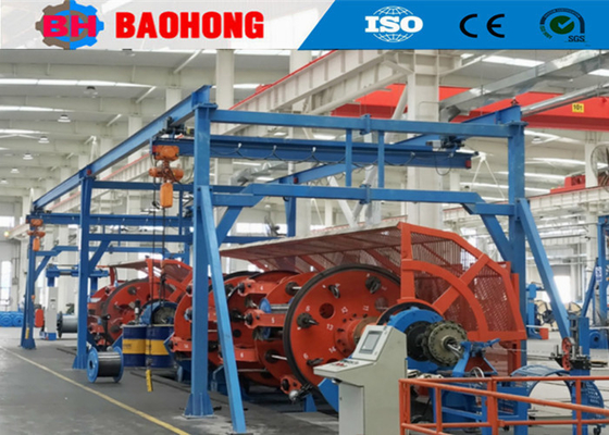 เครื่องพันเกลียวดาวเคราะห์ไฟฟ้าสำหรับการผลิตสายเคเบิลเหล็กอลูมิเนียมทองแดง