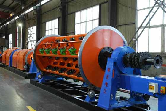 เครื่องพันเกลียวแบบแข็ง 500/1+6+12 สำหรับการผลิตสายไฟและสายเคเบิล