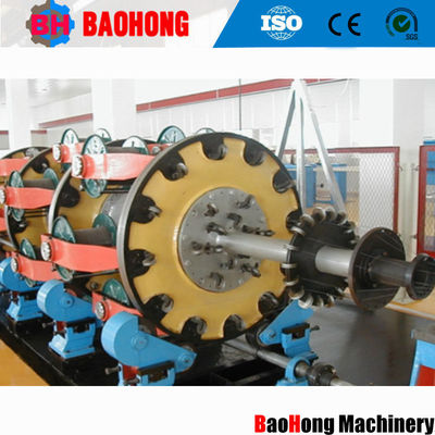PLC Control Steel Wire Armouring Machine 100% Back Twist